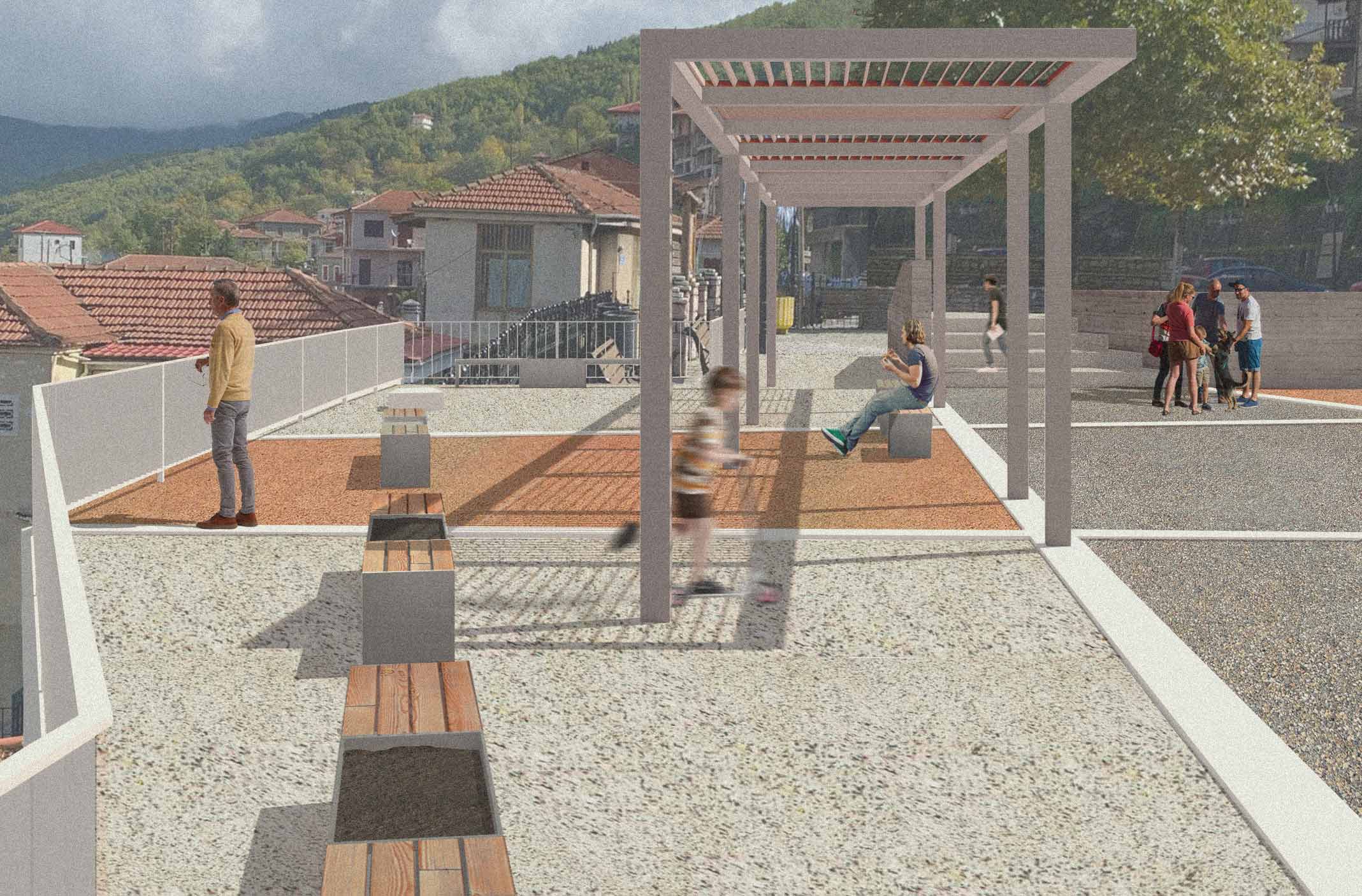 Μελέτη ανάπλασης πλατείας παραδοσιακού οικισμού Φουρνά Δήμου Καρπενησίου