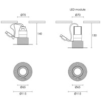 Frameless Recessed Downlights Idea Series