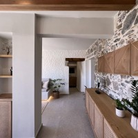 old stable trasformation in cretan village