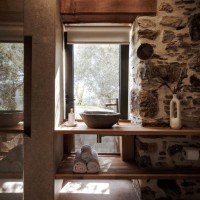 old stable trasformation in cretan village