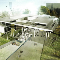 Νέο Μουσείο Bauhaus με υπαίθριες διαμορφώσεις και χώρους στάθμευσης
