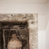 old stable trasformation in cretan village