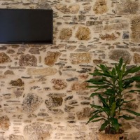 old stable trasformation in cretan village