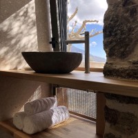 old stable trasformation in cretan village