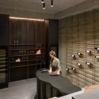 Sculptural Wine Cellar in a Private Villa