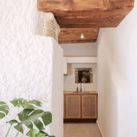 old stable trasformation in cretan village