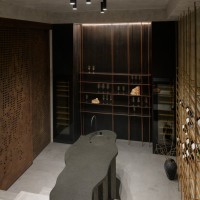 Sculptural Wine Cellar in a Private Villa