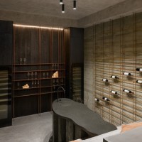 Sculptural Wine Cellar in a Private Villa