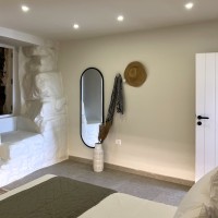 old stable trasformation in cretan village